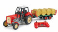 Zestaw: Traktor RC Ursus C360 + Przyczepa z balotami BRUDER